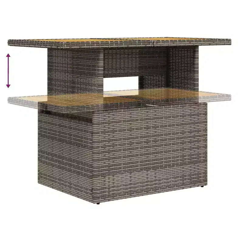 vidaXL Garden Sofa Set Dark Grey, Grey
