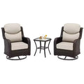UPTIOT 2-person Outdoor Rattan Seating Group With Cushions