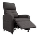 Power Recliner Chair, Ergonomic Linen Single Sofa with Padded Seat & 2 Side Pockets, Adjustable Electric Recliner for Living Room, Bedroom
