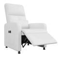 Recliner Chair, Adjustable Recliner Ergonomic Overstuffed Sofa, Tall Back, Padded Seat, 2 Side Pockets, Home Theater Seating for Living Room