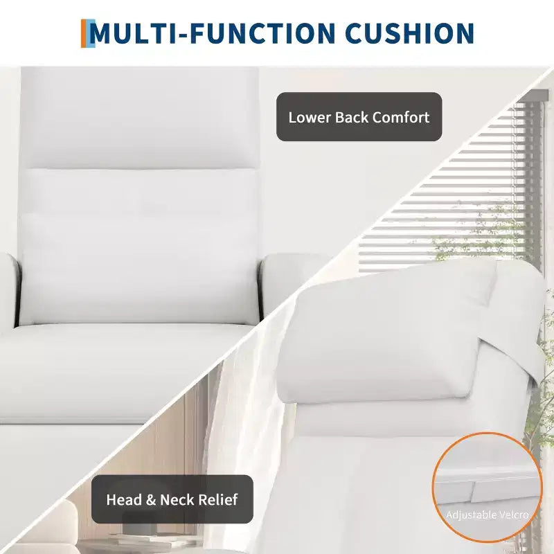 Recliner Chair, Adjustable Recliner Ergonomic Overstuffed Sofa, Tall Back, Padded Seat, 2 Side Pockets, Home Theater Seating for Living Room