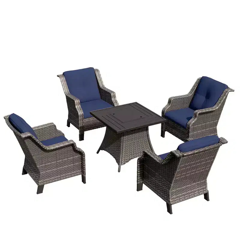 Ensemble de 4 places UPTIOT avec brasero et coussins
