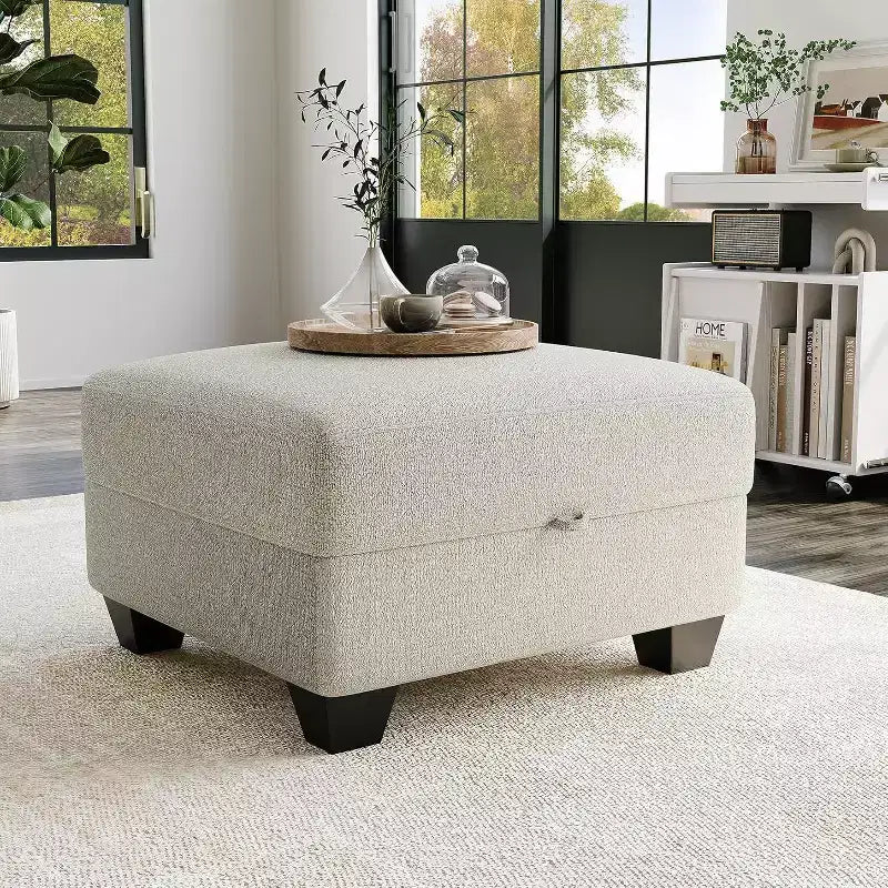 140 Large U Shaped Sectional Couch with Ottoman Chaise, Convertible Modular Sectional Sofa with Ottomans with 7 Seat for Living Room, Office, Beige