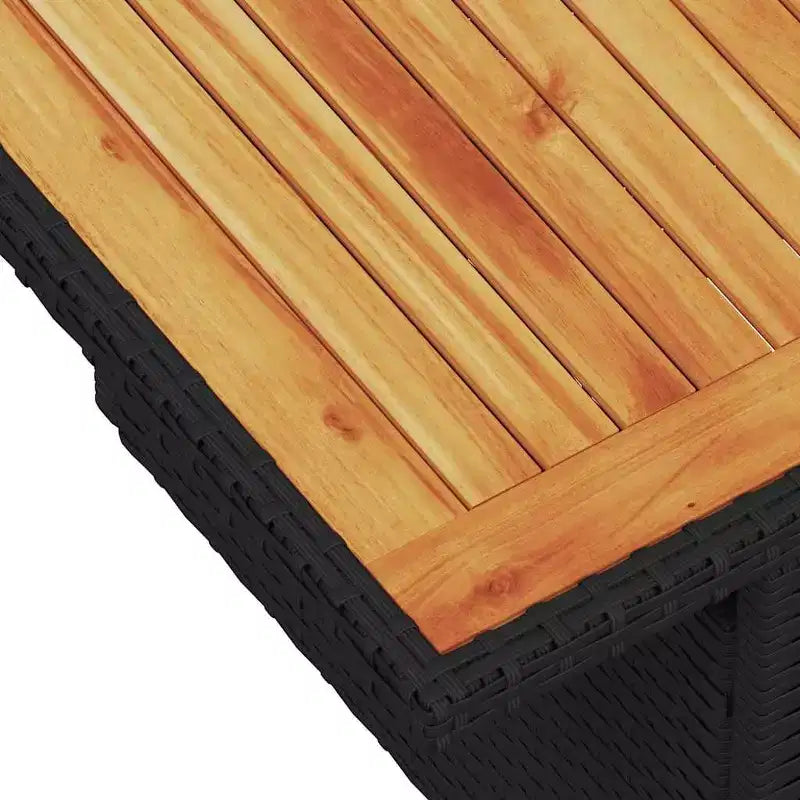 vidaXL Juego de Sofás de Jardín Ratán PE Negro, Blanco Crema Patas Ajustables