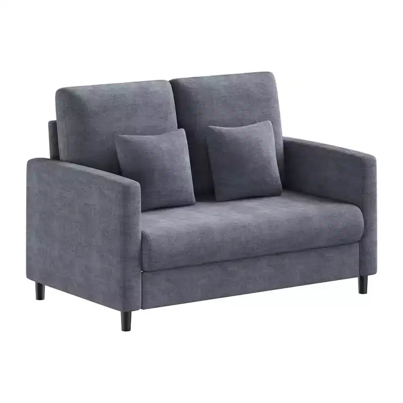 51.9 Sofa Accent Chair, Chenille Loveseat Reading Couch for Bedroom, Tool-Free Setup Living Room Accent Couch, Comfy Arm Chair for Living Room