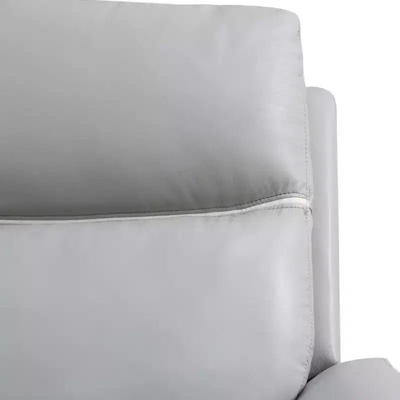 MAYEERTY Power Recliner Chair, Electric Reclining Chair with USB Charging, Adjustable Backrest for Living Room, Light Grey