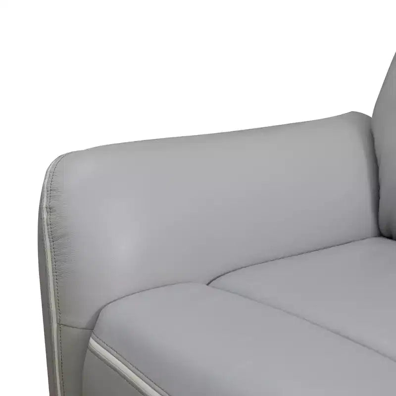 MAYEERTY Power Recliner Chair, Electric Reclining Chair with USB Charging, Adjustable Backrest for Living Room, Light Grey