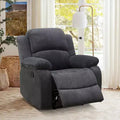 MAYEERTY Power Recliner Chair, Manual Fabric Reclining Chair with Adjustable Backrest for Living Room, Dark Grey