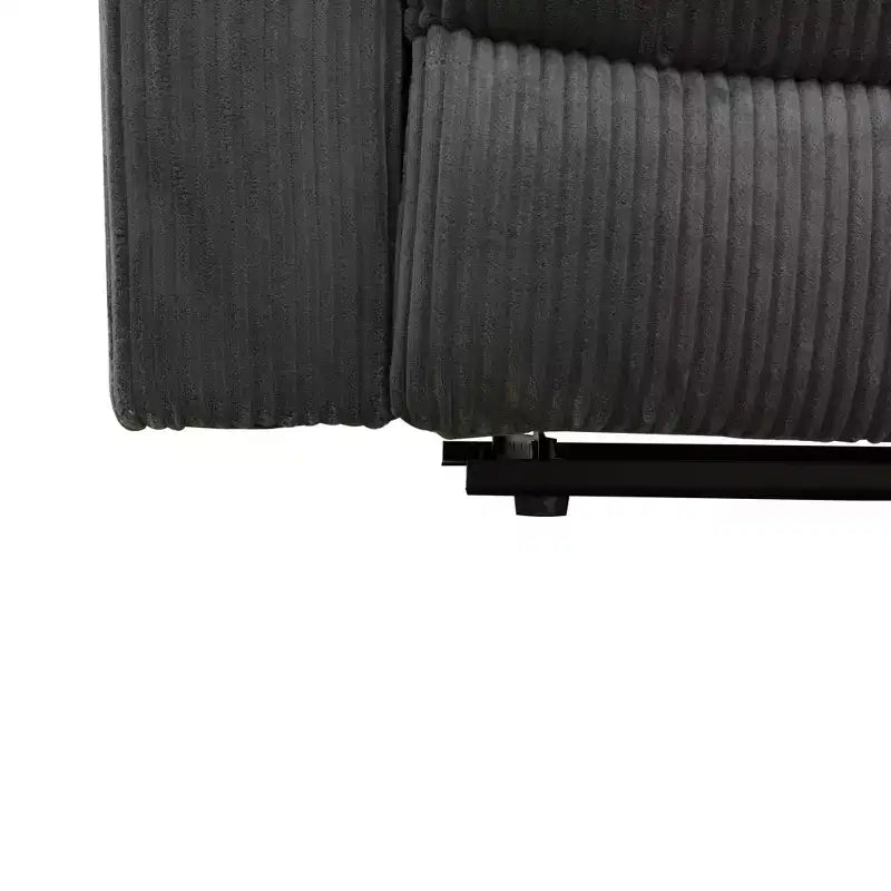 MAYEERTY Power Recliner Chair, Manual Fabric Reclining Chair with Adjustable Backrest for Living Room, Dark Grey