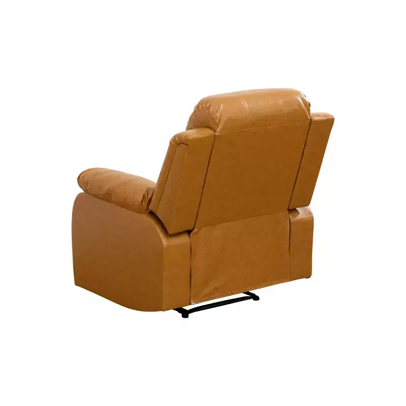 MAYEERTY Recliner Chair, Wear-Resistant Breathable Fabric Reclining Chair with Adjustable Backrest for Living Room, Ginger