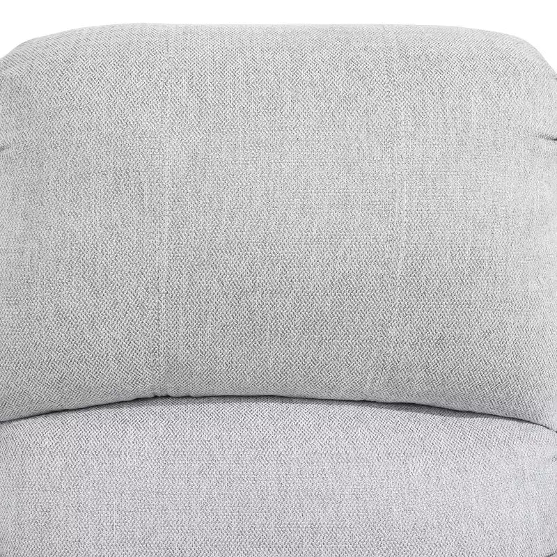 MAYEERTY Recliner Chair, Wear-Resistant Breathable Fabric Reclining Chair with Adjustable Backrest for Living Room, Grey