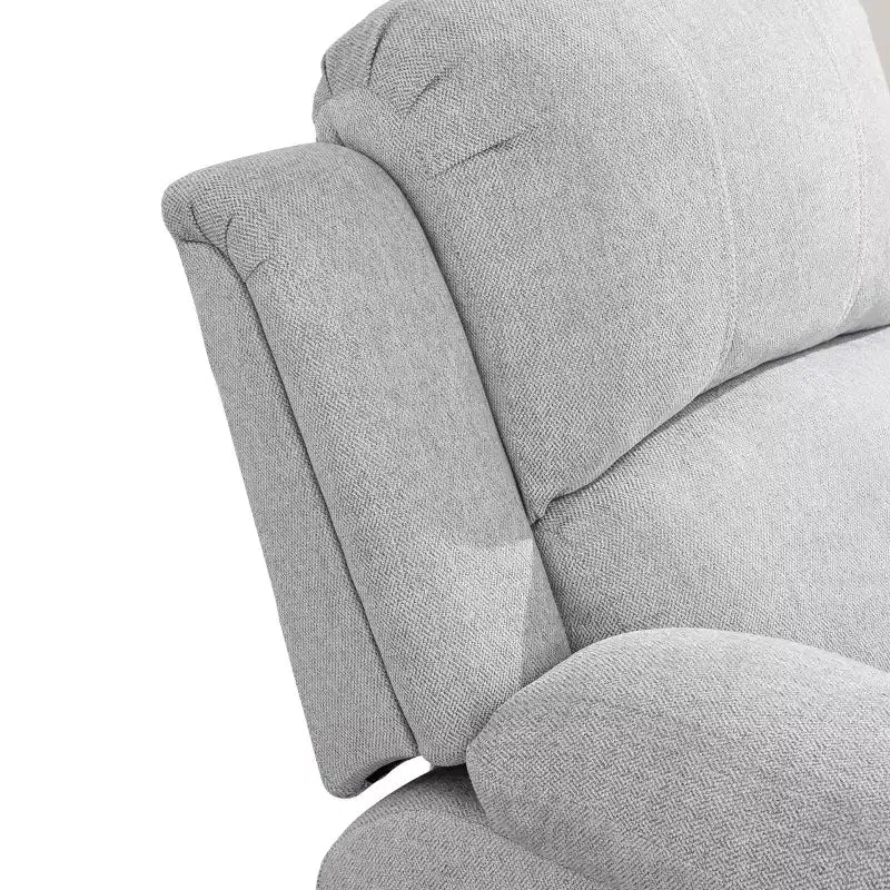 MAYEERTY Recliner Chair, Wear-Resistant Breathable Fabric Reclining Chair with Adjustable Backrest for Living Room, Grey