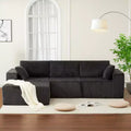 Corduroy Sponge Compression Sofa,Modular Sectional Sofa, with Deep Seat, Comfy Memory Foam Sofa for Living Room Bedroom
