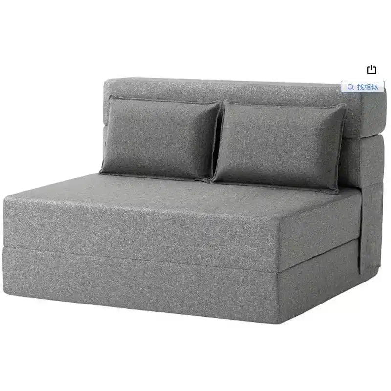 4-in-1 Folding Sofa Bed & Sleeper Chair, 80 Inches Convertible Fold Out Loveseat with Pillow, Tufted Floor Lounge for Living Room, Bedroom, Guest Room