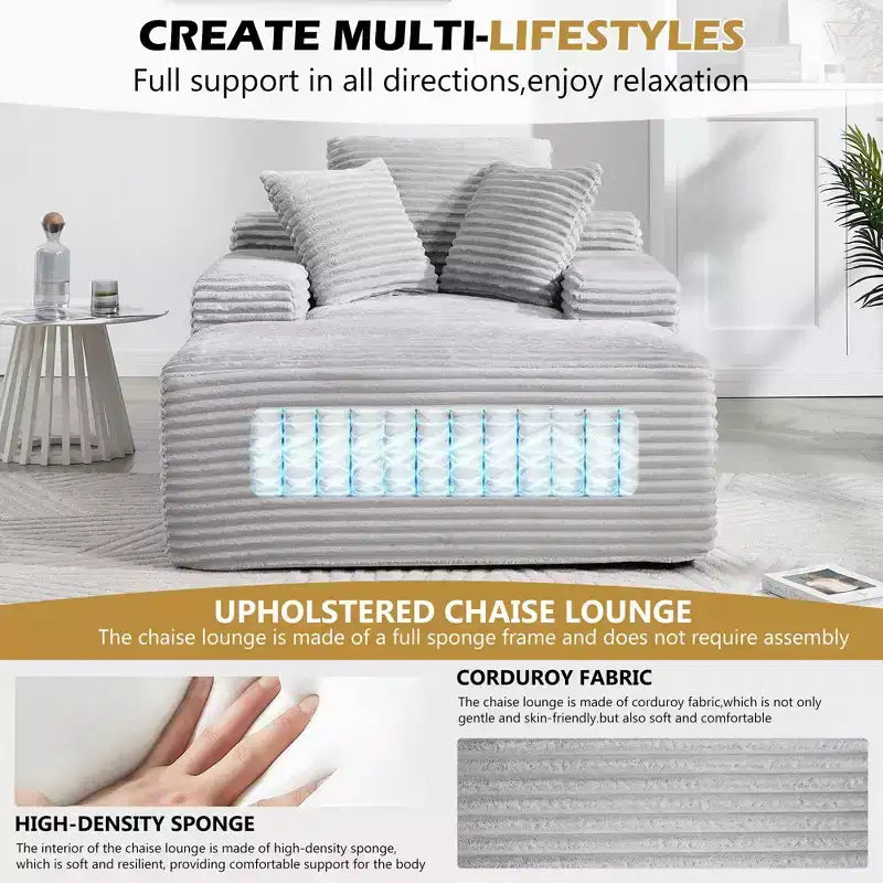 Okak Modern Oversized Velvet Floor Sofa Futon Couch with Soft Pillows,Comfy Lounge Sleeper Sofa for Living Room,Apartment