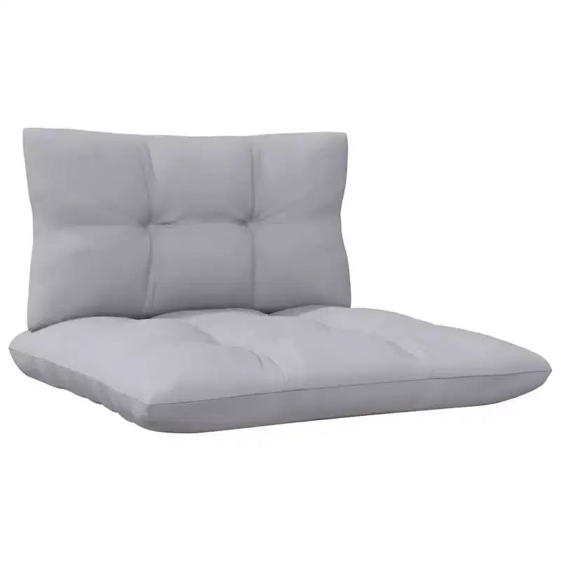 vidaXL Garden Lounge Set Grey Solid pinewood and polyester Modular