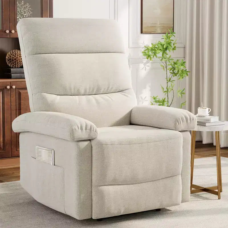 Manual Recliner Chair for Adults, Adjustable Reclining Chair with Back Support, Ergonomic, for Living Room