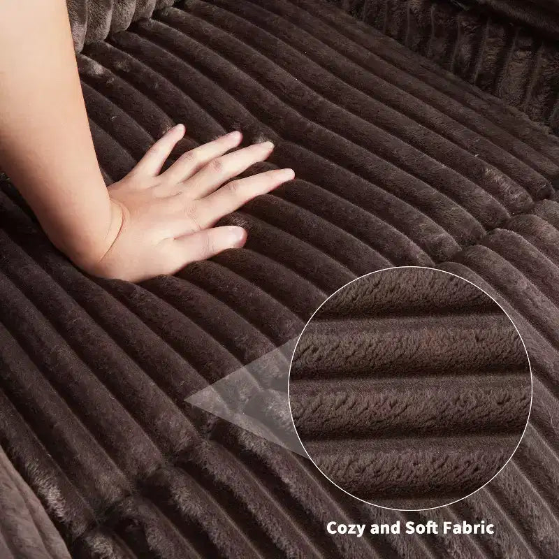 Manual Recliner Sofa, Corduroy Recliner Chair, Adjustable Recliner, Pillow Top Arms, Thick Padding, 400LBS Capacity, for Bedroom, Home Theater