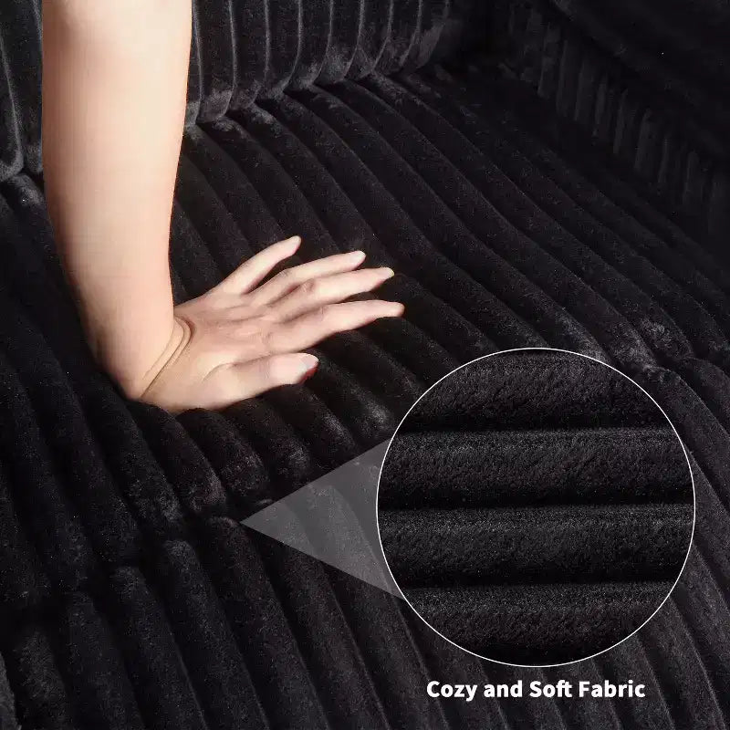 Manual Recliner Sofa, Corduroy Recliner Chair, Adjustable Recliner, Pillow Top Arms, Thick Padding, 400LBS Capacity, for Bedroom, Home Theater