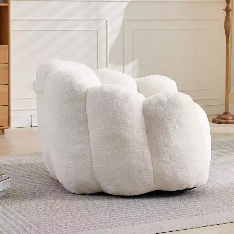 Okak Modern Relax Oversized Plush Cloud Bean Bag Sofa Chair with Armrest,Deep Seat Single Sofa for Living Room,Apartment,Guestroom