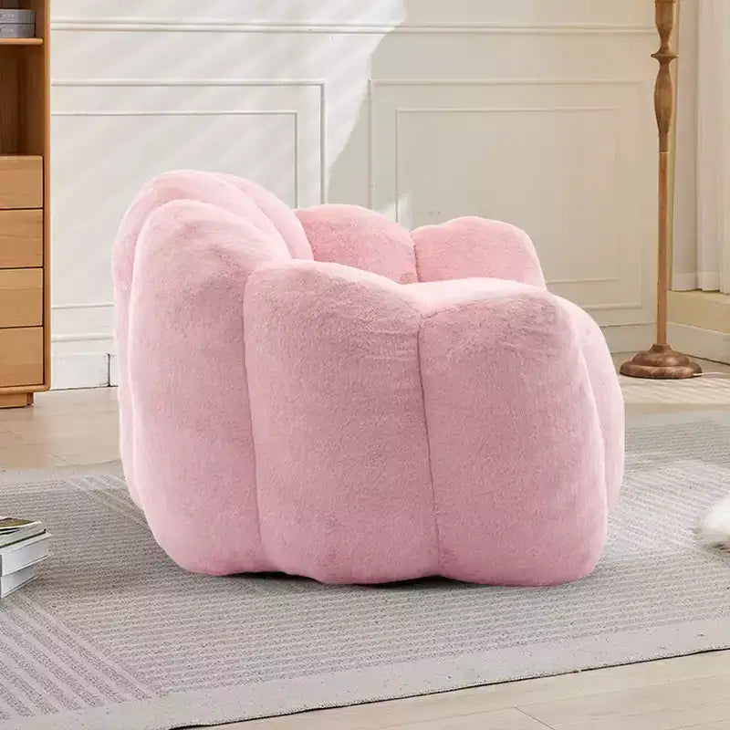 Okak Modern Relax Oversized Plush Cloud Bean Bag Sofa Chair with Armrest,Deep Seat Single Sofa for Living Room,Apartment,Guestroom