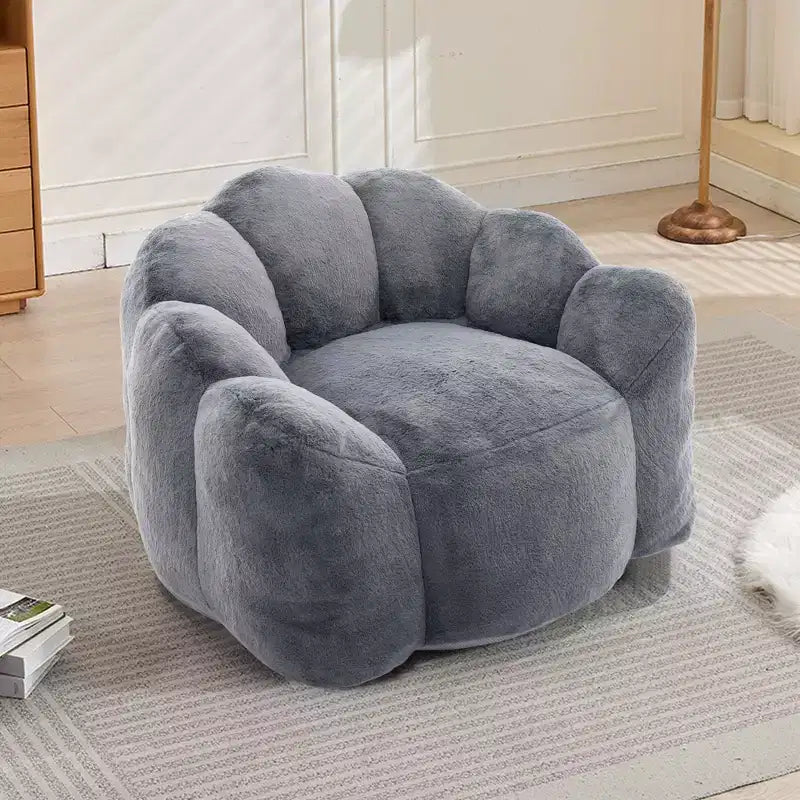 Okak Modern Relax Oversized Plush Cloud Bean Bag Sofa Chair with Armrest,Deep Seat Single Sofa for Living Room,Apartment,Guestroom