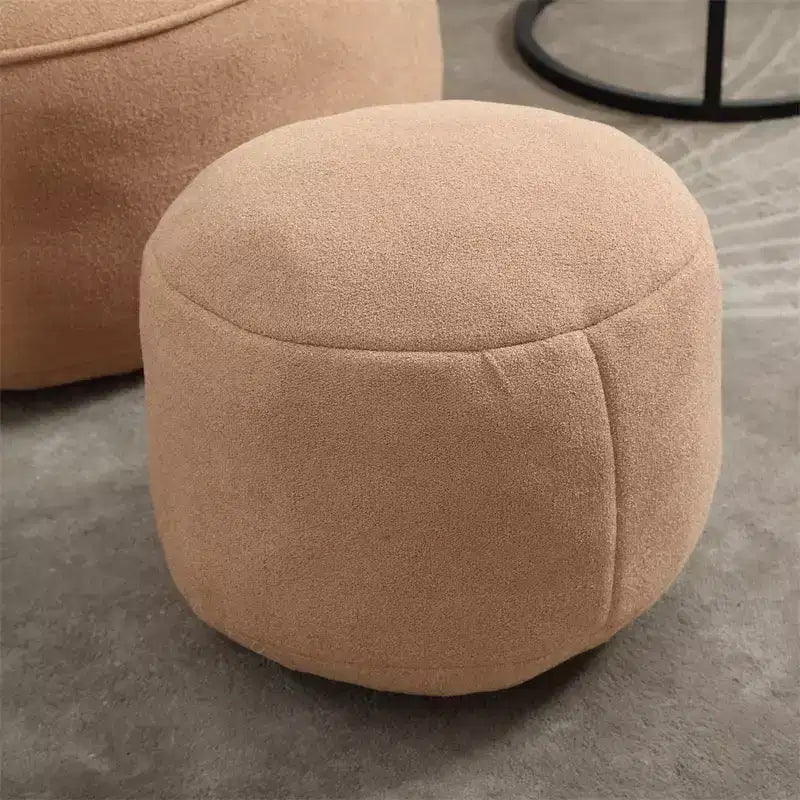 Bean Bag Chair, High-Density Foam Filling Bean Bag Sofa Chairs with Foot Stool, Modern Accent Chair with Ottoman