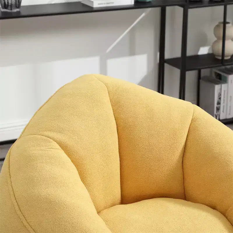 Bean Bag Chair, High-Density Foam Filling Bean Bag Sofa Chairs with Foot Stool, Modern Accent Chair with Ottoman