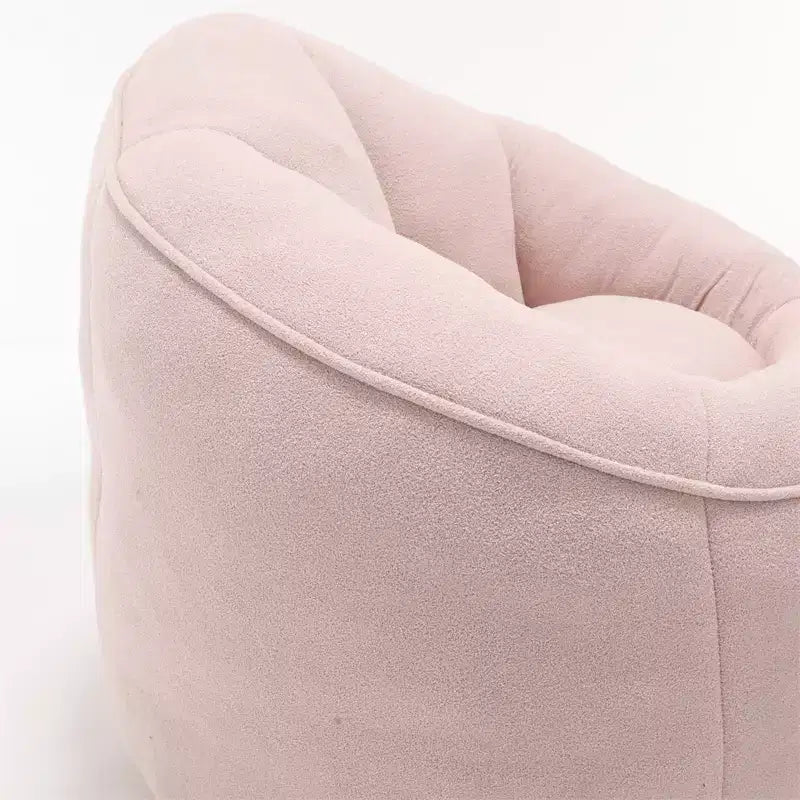 Bean Bag Chair, High-Density Foam Filling Bean Bag Sofa Chairs with Foot Stool, Modern Accent Chair with Ottoman