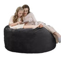 Giant Bean Bag Chair with High-Rebound Memory Foam, 4 Ft Large Bean Bag Chairs, Comfy Bean Bag Sofa, Big Beanbag Chair Round Soft