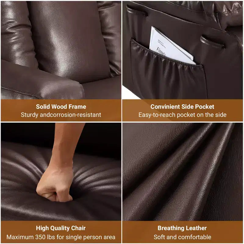 PU Leather Power Lift Recliner Chair, Adjustable Recliner, Ergonomic Single Sofa, for Living Room