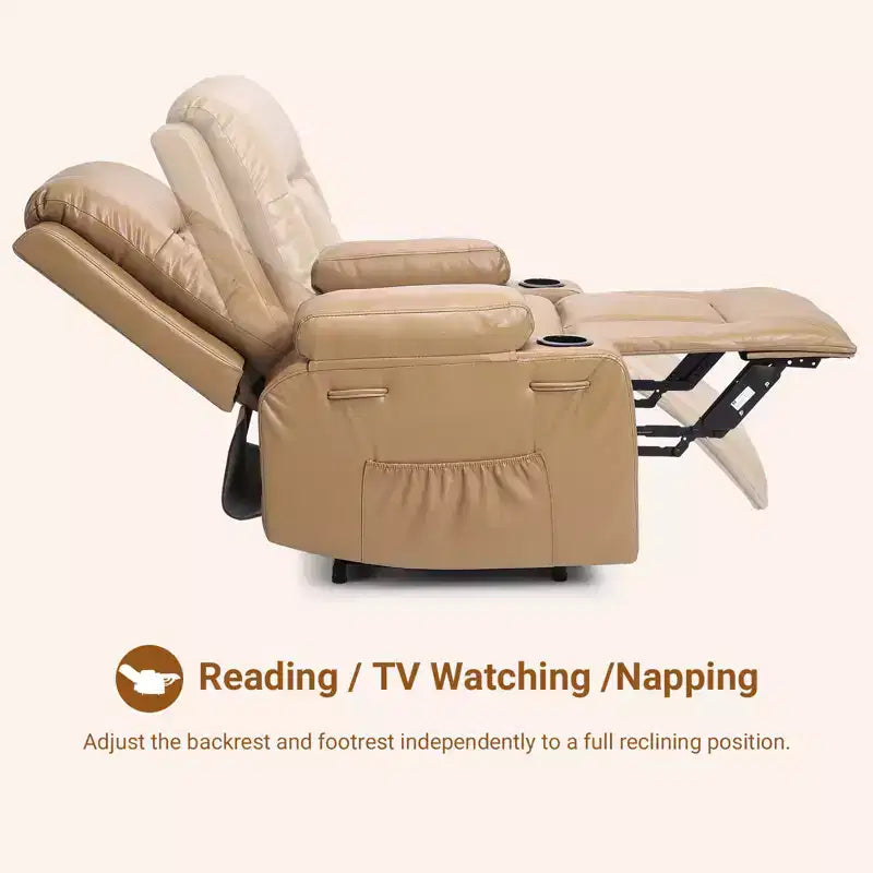 PU Leather Power Lift Recliner Chair, Adjustable Recliner, Ergonomic Single Sofa, for Living Room