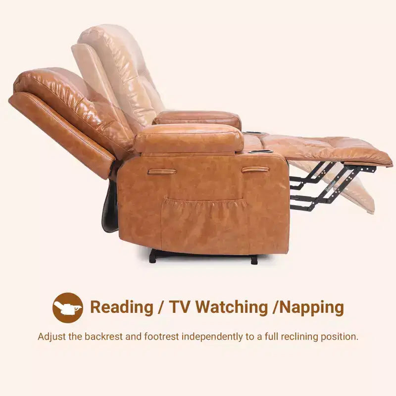 PU Leather Power Lift Recliner Chair, Adjustable Recliner, Ergonomic Single Sofa, for Living Room
