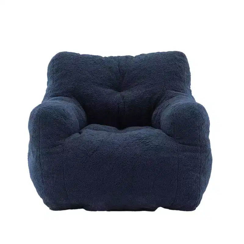 Fluffy Bean Bag Chair, Memory Foam Lazy Sofa, Wear-Resistant Accent Chair for Living Room, Balcony, Office
