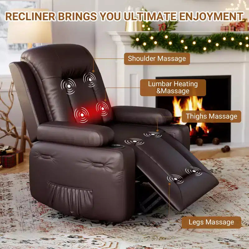41.7 PU Leather Power Lift Recliner Chair, Adjustable Recliner, Ergonomic Single Sofa, for Living Room