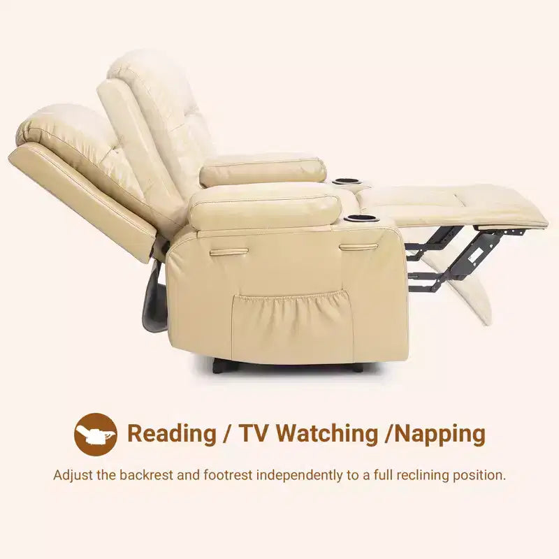 41.7 PU Leather Power Lift Recliner Chair, Adjustable Recliner, Ergonomic Single Sofa, for Living Room