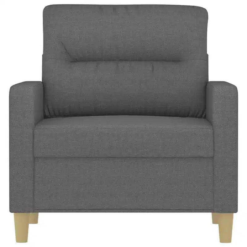 Sofa Chair Dark gray Fabric (100% polyester), metal, textilene