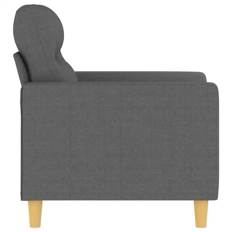 Sofa Chair Dark gray Fabric (100% polyester), metal, textilene