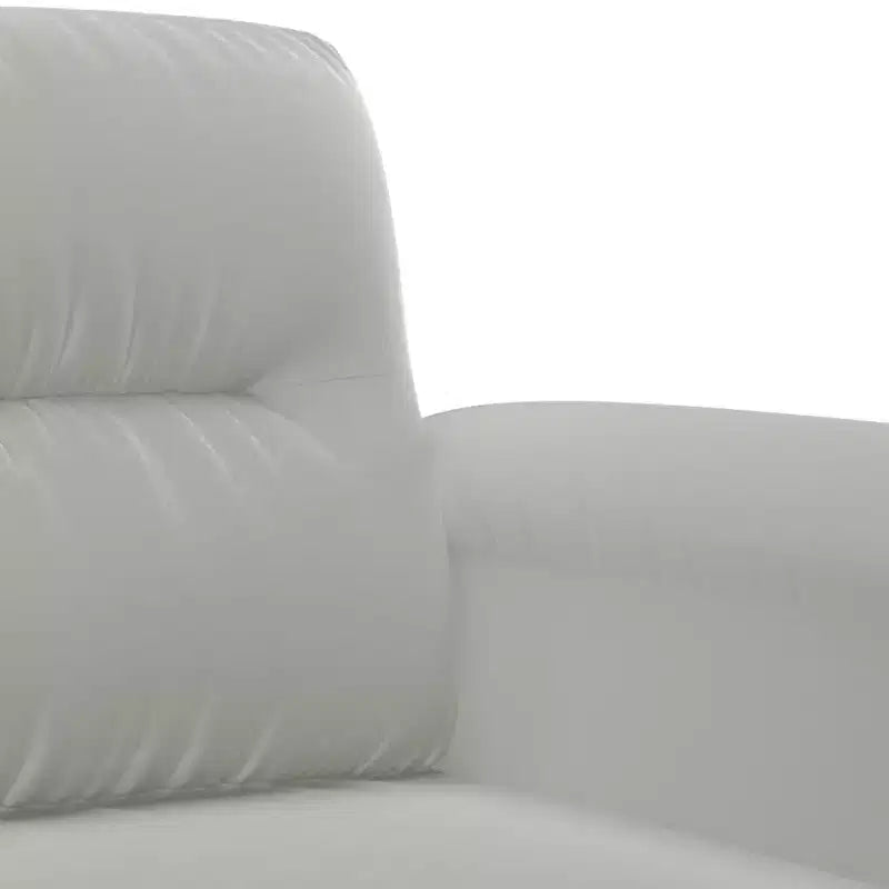 Sofa Chair Light Grey Microfiber, Metal, Plywood Single Durable