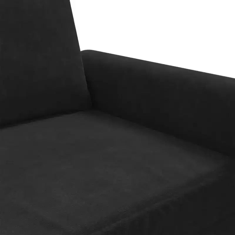 Sofa Chair Black Velvet, Metal Single Durable Armchair
