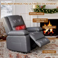 Oversized Lift Recliner Chair, Faux PU Leather Massage Chair,Adjustable Reclining Chair with Massage and Heat, Electric Lift Chair