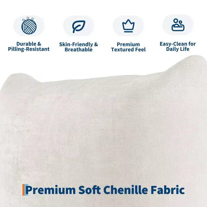 COZONY Chenille Fabric Modular Loveseat Sofa, 2-Seater Cloud Couch with High Resilience Sponge, Small Space Boneless Sofa for Apartment, Living Room