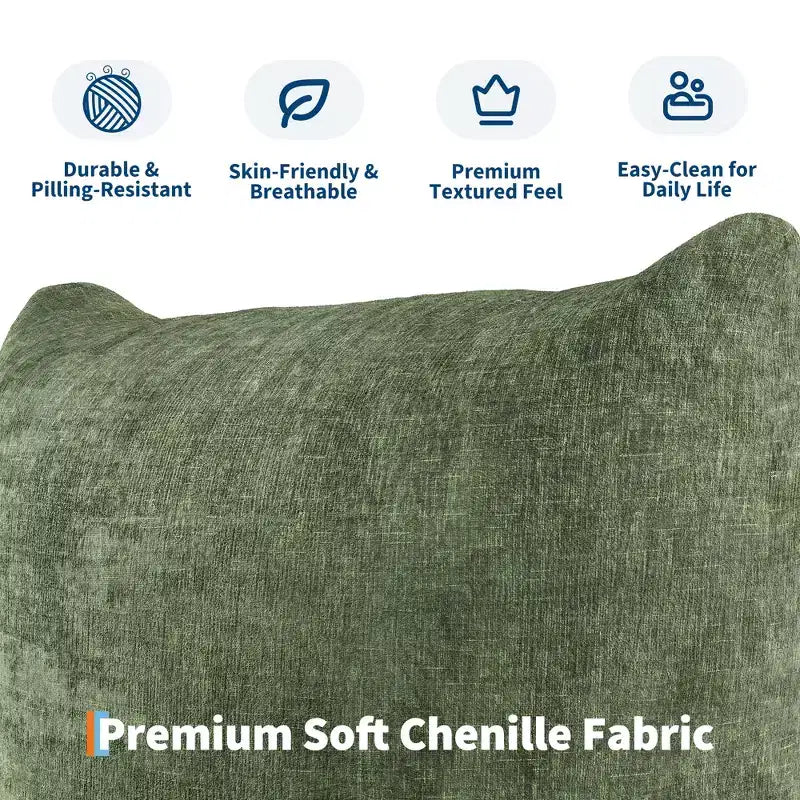 COZONY Chenille Fabric Modular Loveseat Sofa, 2-Seater Cloud Couch with High Resilience Sponge, Small Space Boneless Sofa for Apartment, Living Room