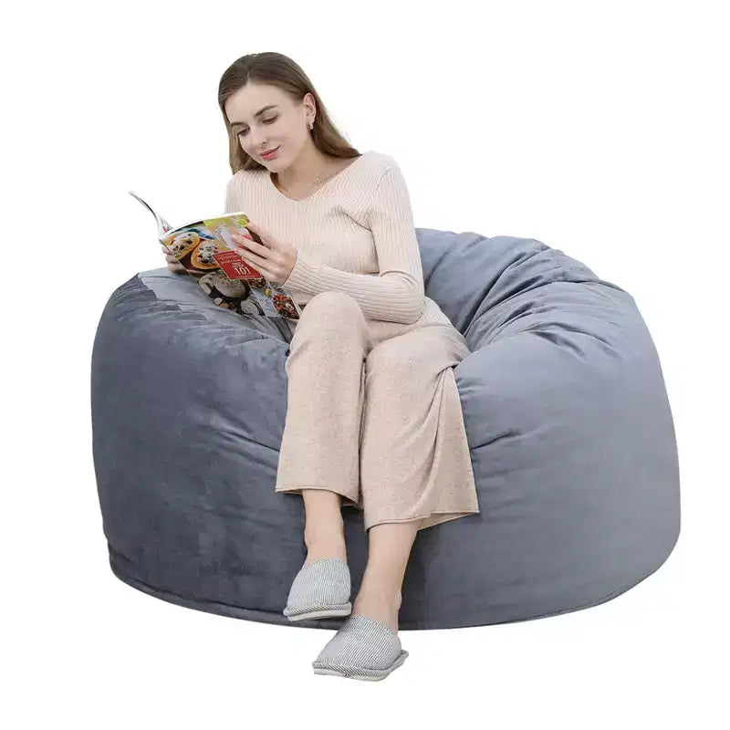 COZONY Puf de espuma viscoelástica de 3 pies - Suave tejido de terciopelo holandés, sofá redondo con relleno incluido para adultos