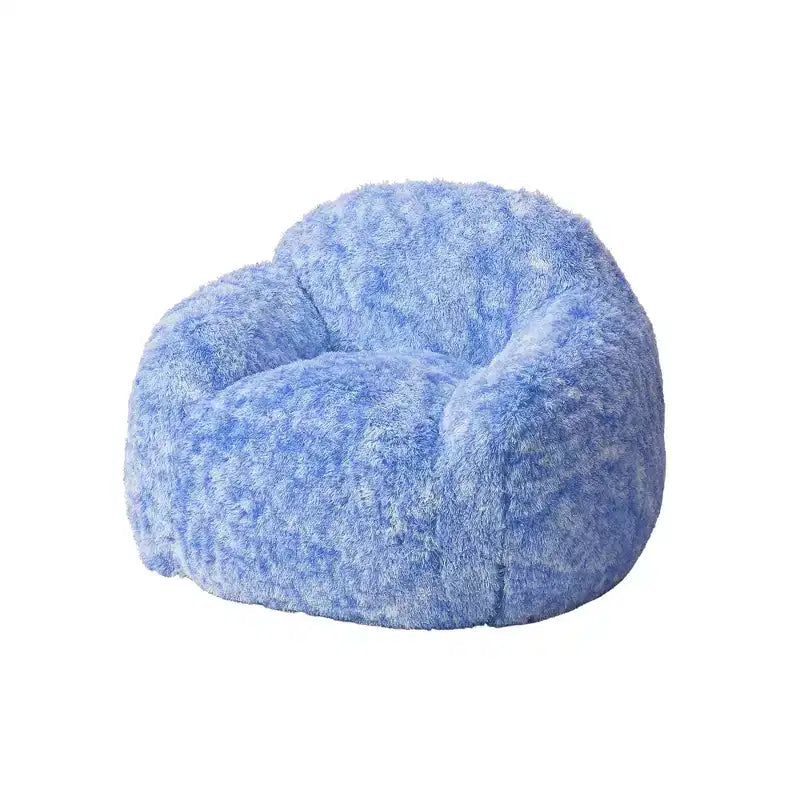 COZONY Adult Faux Fur Bean Bag Chair - Soft Fluffy with Armrest, High-Density Foam Lazy Sofa for Reading, Living Room Floor Couch