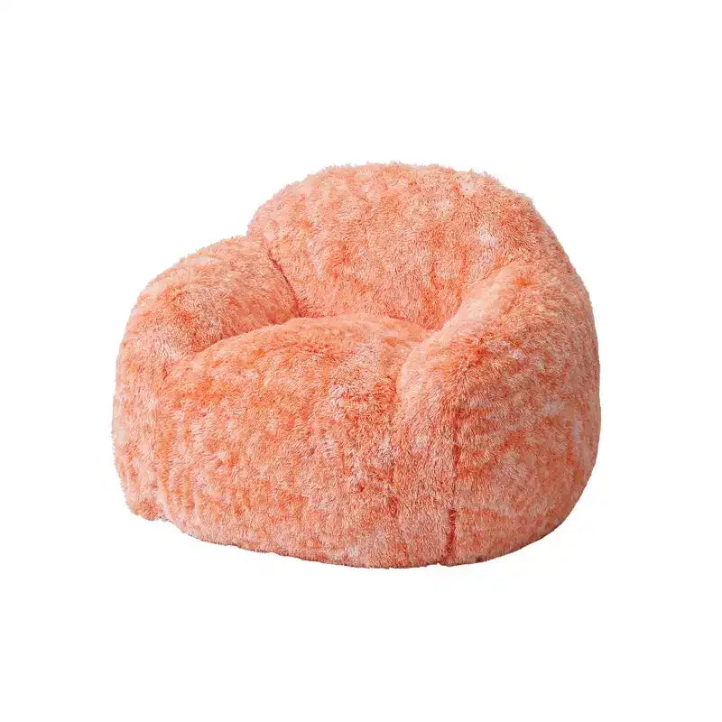 COZONY Adult Faux Fur Bean Bag Chair - Soft Fluffy with Armrest, High-Density Foam Lazy Sofa for Reading, Living Room Floor Couch