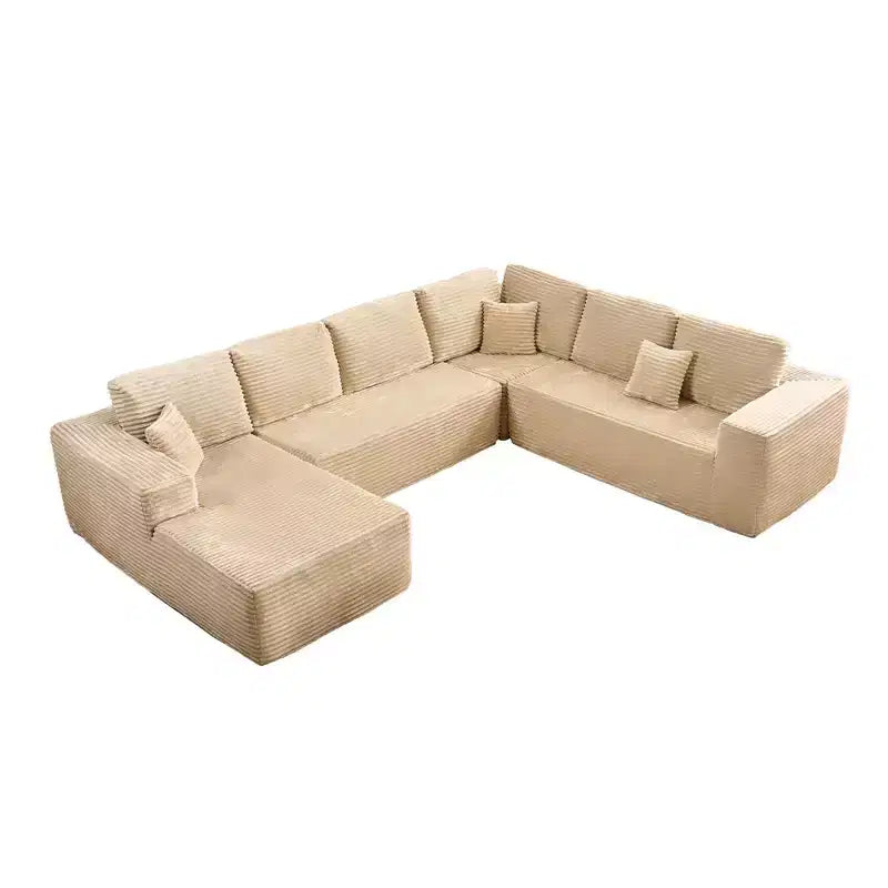 HOMLUX U-Shape Modular Sectional Sofa Couch, 27 Deep Seat Modern Minimalist Couches for Living Room, Style 7