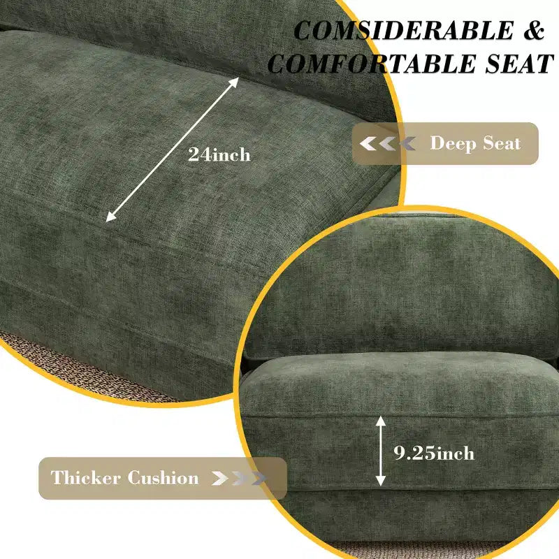Dyonery 160 U-Shaped Modular Sectional Sofa,Oversized Cloud Couch with Movable Ottoman,6-Seat Chenille Deep Seat Sofa with Pillow,Sectional Couches