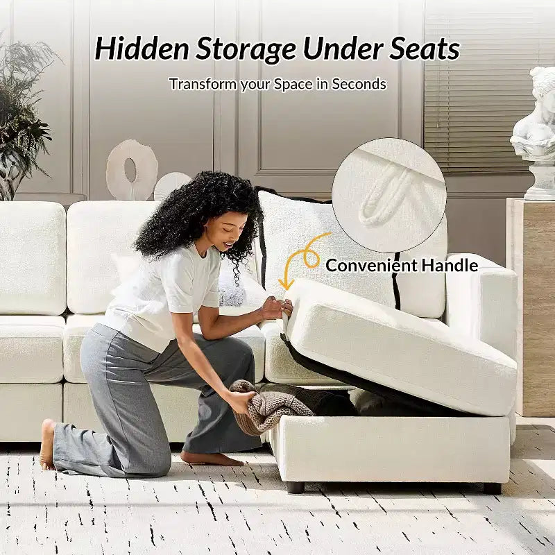 Matilde Modern Storage Sectional Sofa|ARTFUL LIVING DESIGN