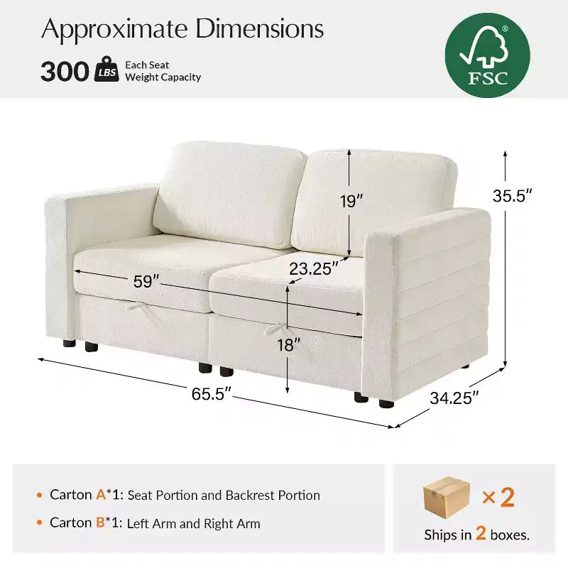 Matilde Modern Storage Sectional Sofa|ARTFUL LIVING DESIGN